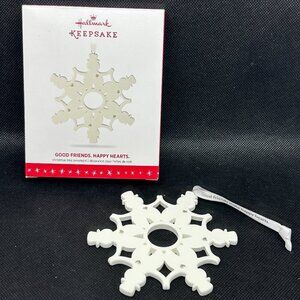 2016 Hallmark  "Good Friends, Happy Hearts" Keepsake ornament